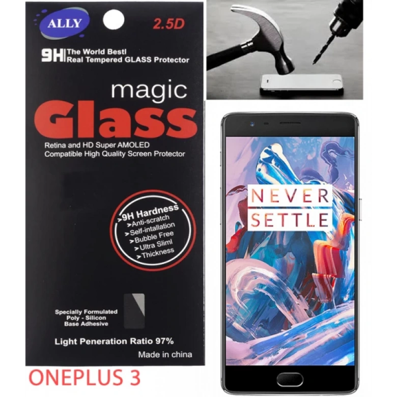 Oneplus 3 Tempered Kırılmaz Cam Ekran Koruyucu