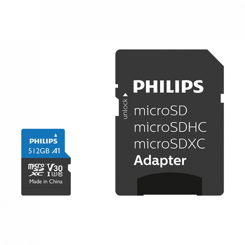 PHILIPS 512GB MICRO SDXC 100 MB/S C10 FM51MP65B/00