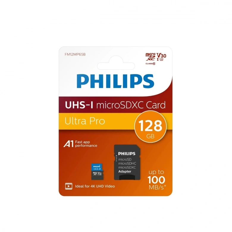 PHILIPS 128GB MICRO SDXC 100 MB/S C10 FM12MP65B/00