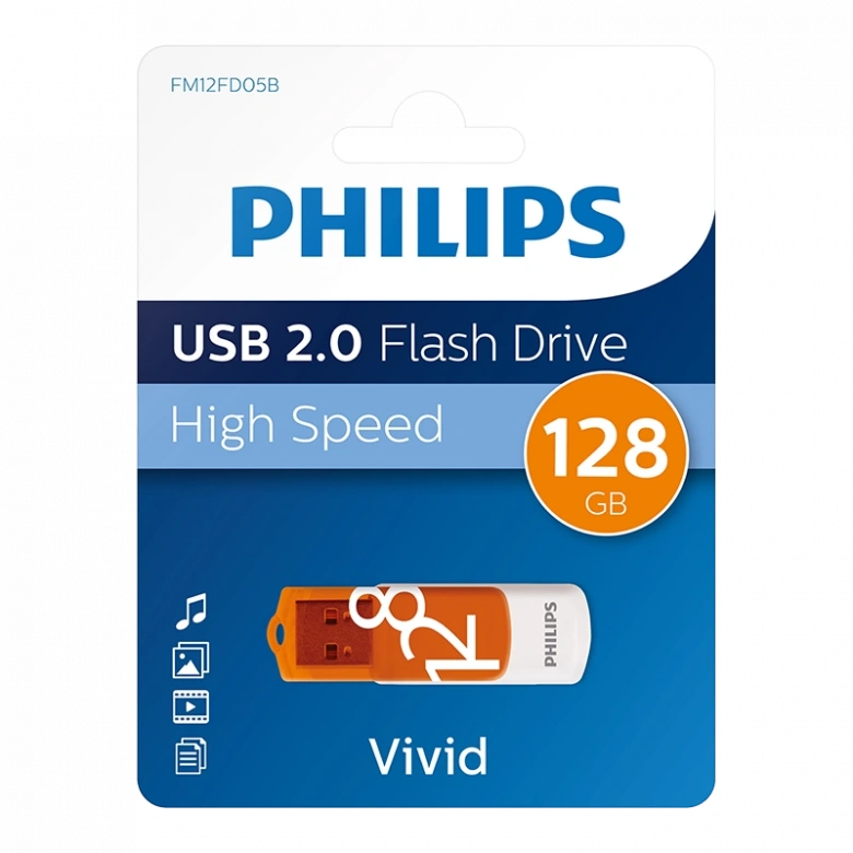 PHILIPS 128GB USB2.0 25/10MB/S FM12FD05B/00