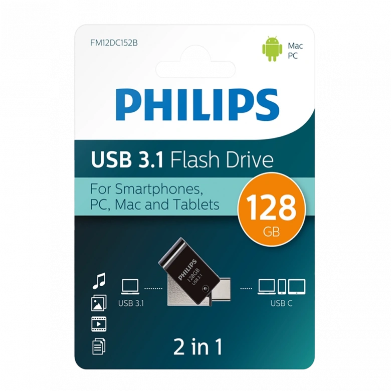 PHILIPS 128GB USB3.1 TYPE-C 100/150 MB/S FM12DC152B/00