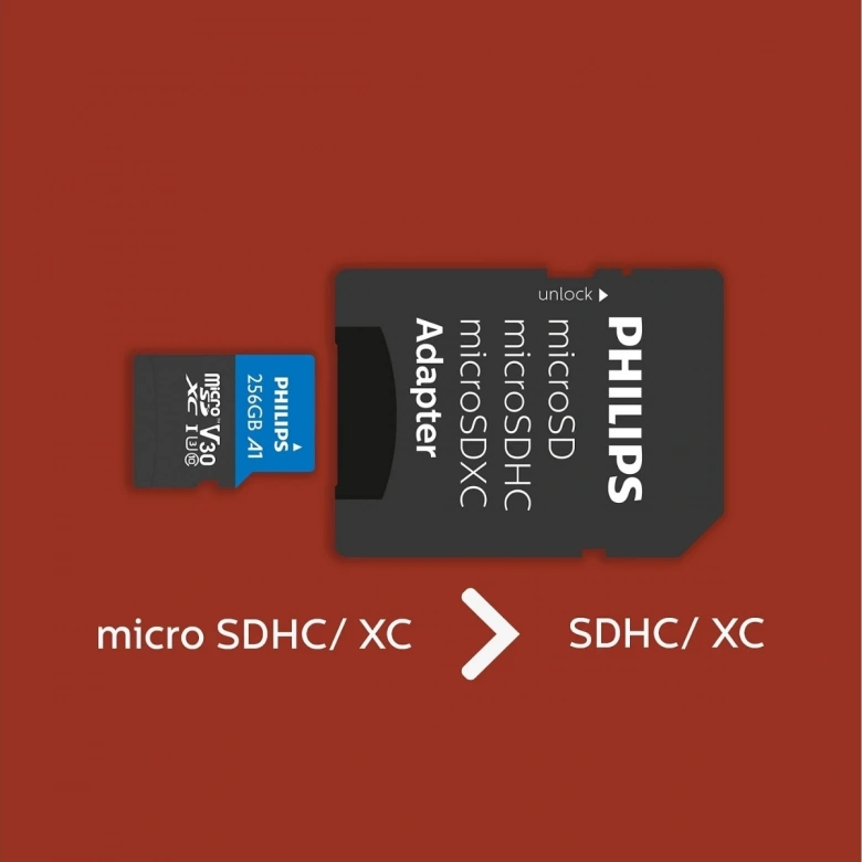 PHILIPS 256GB MICRO SDXC 100 MB/S C10 FM25MP65B/00