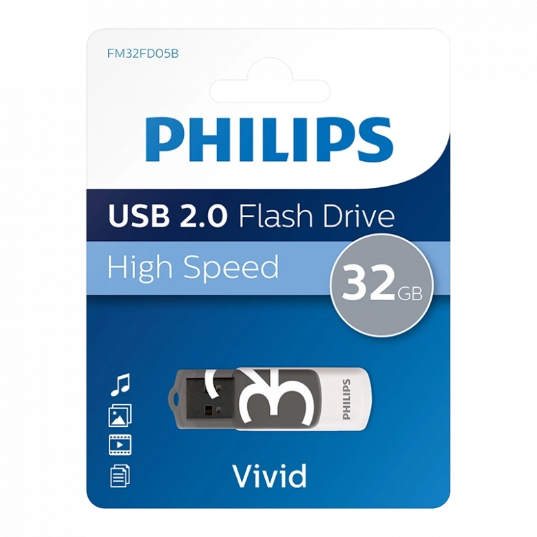 PHILIPS 32GB USB 2.0 25/10MB/S FM32FD05B/00