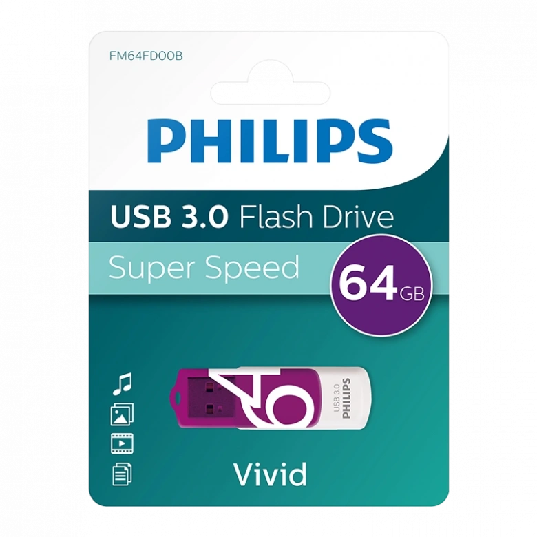 PHILIPS 64GB USB 3.0 100/150MB/S FM64FD00B/00