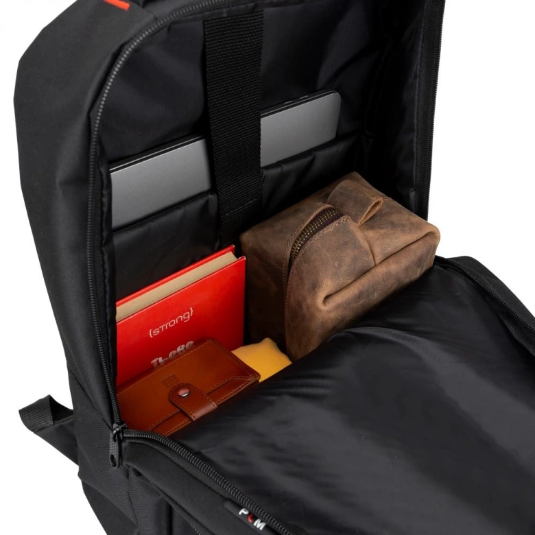 PLM BERGAMIN NOTEBOOK SIRT ÇANTASI SİYAH 15.6