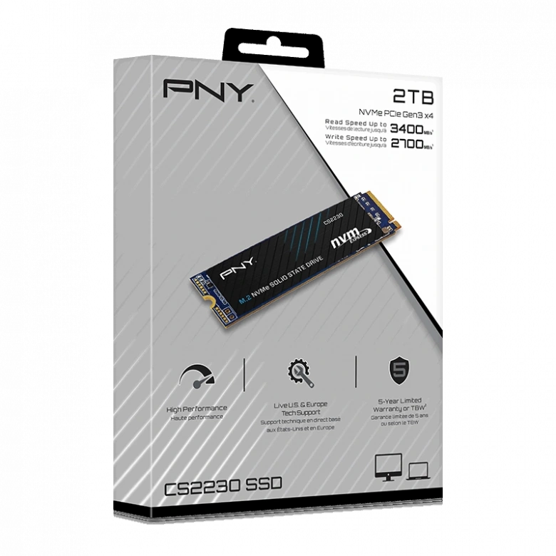 PNY CS2230 2TB 3300/2600 NVMe PCIe M.2 SSD (M280CS2230-2TB-RB)