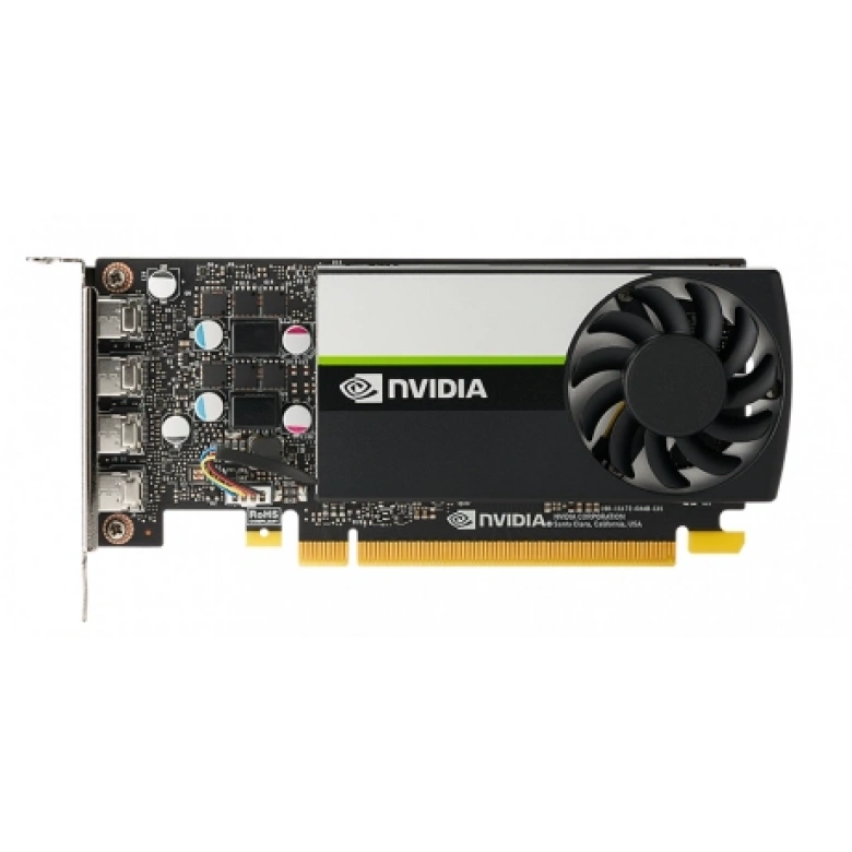 PNY VCNT1000 4GB DDR6 128Bit 4 xDISPLAY ÇIKIŞLI PASİF SOĞUTUCULU YAPAY ZEKA AI EKRAN KARTI  (VCNT1000-SB)