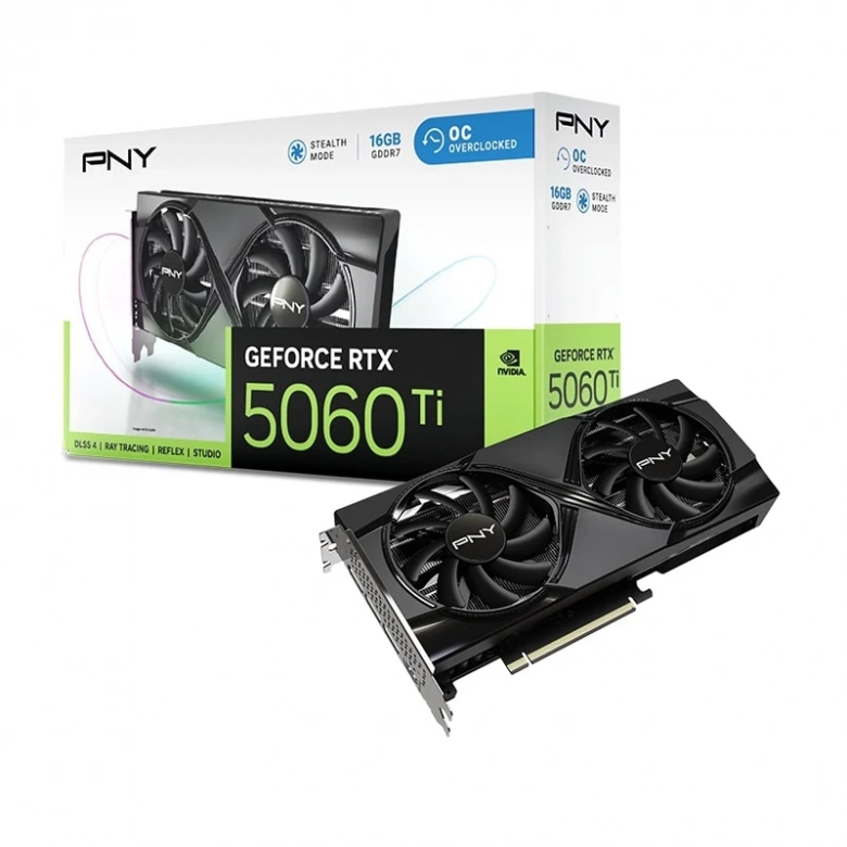 PNY RTX 5060 Ti OC 16GB 128 Bit Ekran Kartı (VCG5060T16DFXPB1-O)