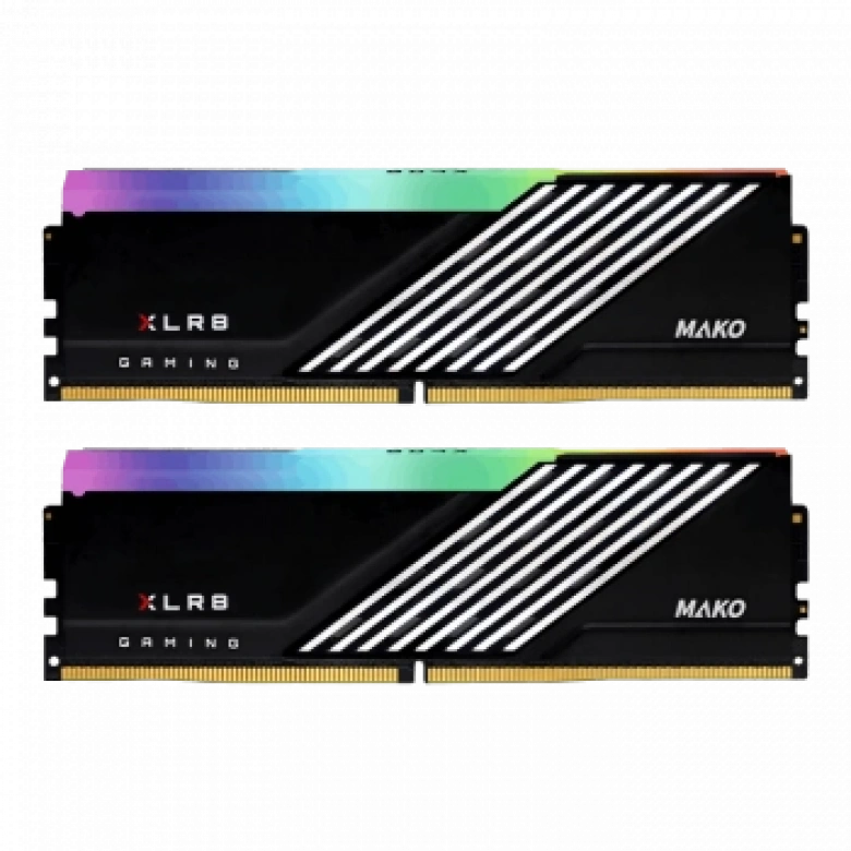 PNY XLR8 Gaming MAKO EPIC-X RGB 32GB (2x16GB) 6400MHz CL40 DDR5 Gaming Ram (MD32GK2D5640040MXRGB)