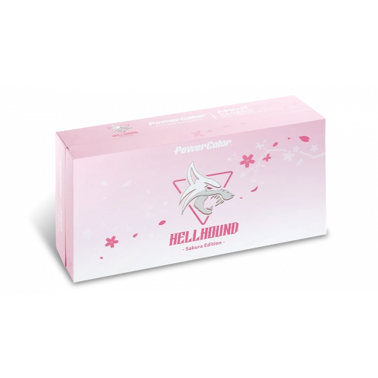 POWERCOLOR HELLHOUND RX7800XT 16G-L/OC SAKURA Limited Edition GDDR6 256Bit
