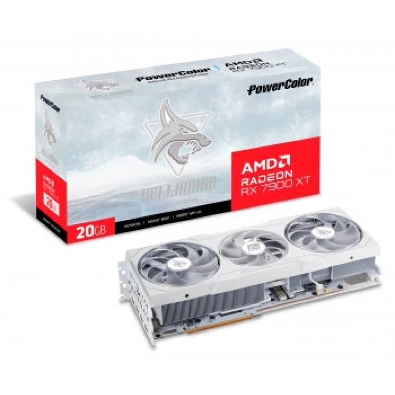 POWERCOLOR HELLHOUND Spectral White RX7900XT 20G-L/OC/WHITE GDDR6 320Bit