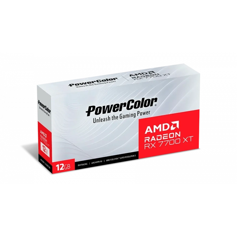 POWERCOLOR RX7700XT 12G-P/WHITE GDDR6 192BIT