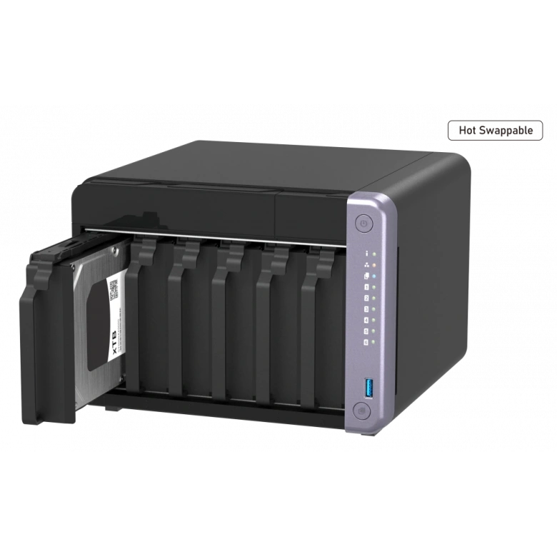 QNAP TS-632X-4G 6 YUVALI 4GB DEPOLAMA ÜNİTESİ (Resmi Distribütör Garantili)