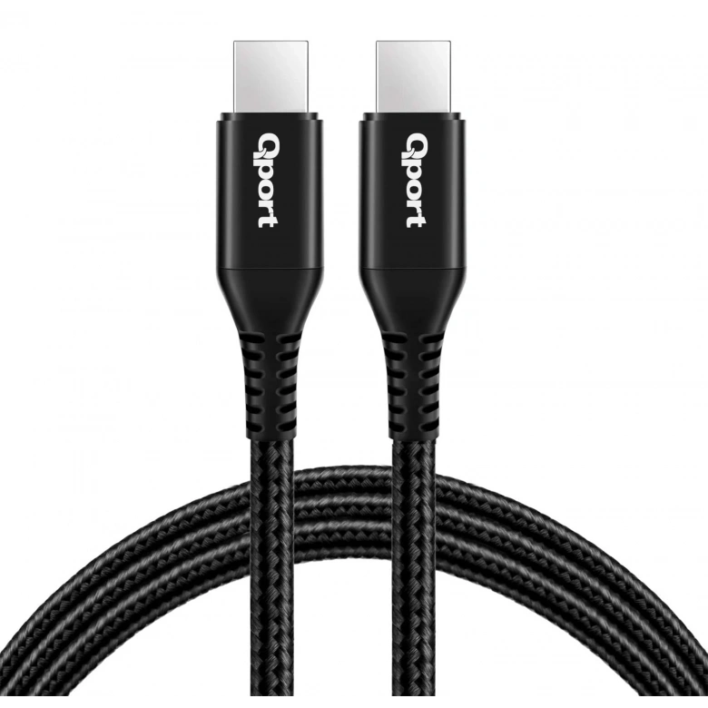 QPORT Q-TYPE-C1 1.5M TYPE-C 100W SUPER HIZLI PD SARJ VE DATA KABLOSU
