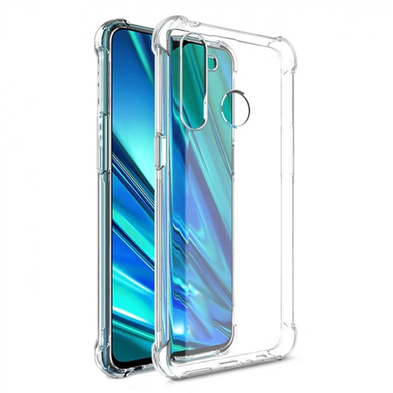 Realme 5 Pro-Realme Q Anti-Drop Darbe Emici Silikon Kılıf