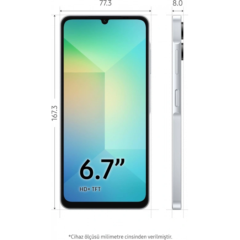 SAMSUNG GALAXY A06 128GB 4GB RAM MAVI CEP TELEFONU