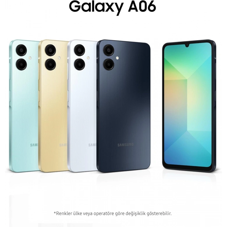 SAMSUNG GALAXY A06 128GB 4GB RAM MAVI CEP TELEFONU