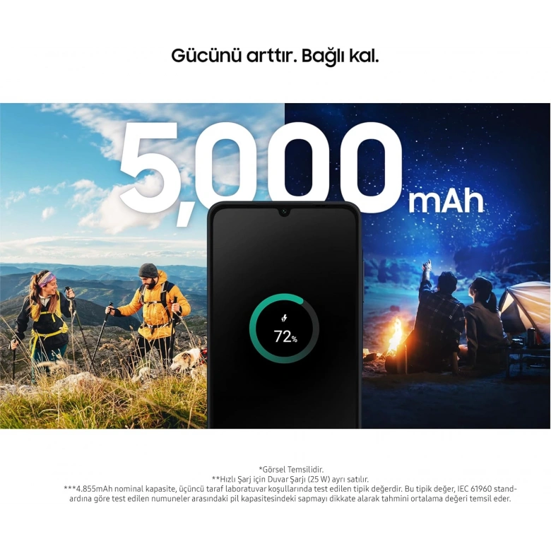 SAMSUNG GALAXY A06 128GB 4GB RAM MAVI CEP TELEFONU