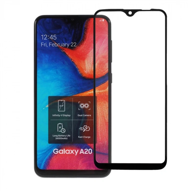 Samsung Galaxy A20e 3D Full Kaplama Kırılmaz Cam Ekran Koruyucu