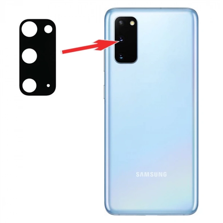 Samsung Galaxy S20 SM G980F Kamera Lens Camı