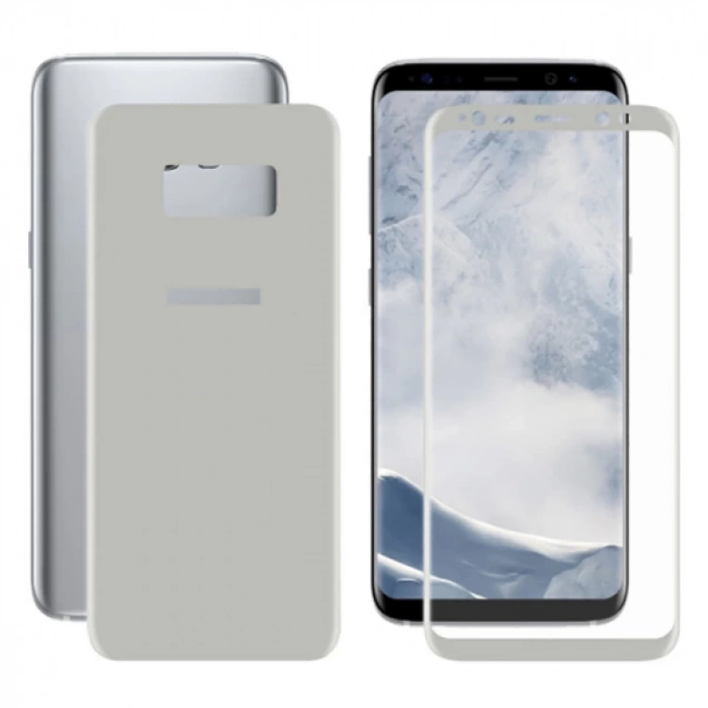 Samsung Galaxy S8+ Plus İçin Kavisli Full Ön Arka Cam  Koruyucu