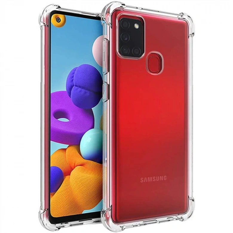 SM Galaxy A21S (SM-A12) Anti-Drop Shockproof Darbe Emici Silikon Kılıf