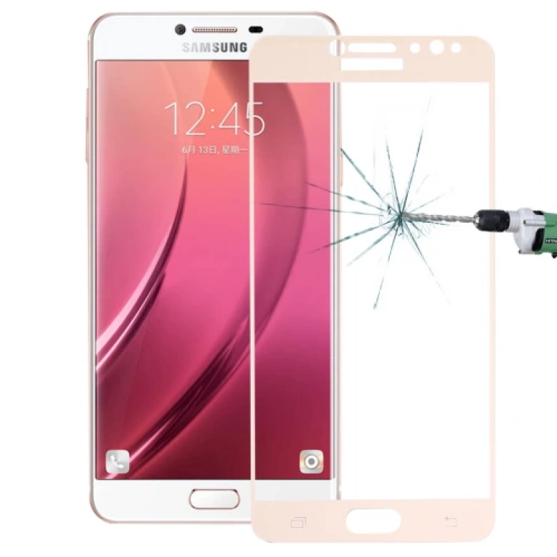 SM Galaxy C8  J7+ Plus 3D Full Kaplama Kırılmaz Cam Ekran Koruyucu