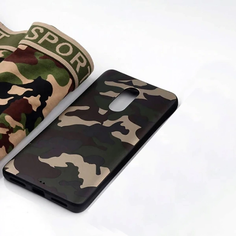 Sm Galaxy J4 2018 Kamuflaj Darbe Emici Silikon Kılıf