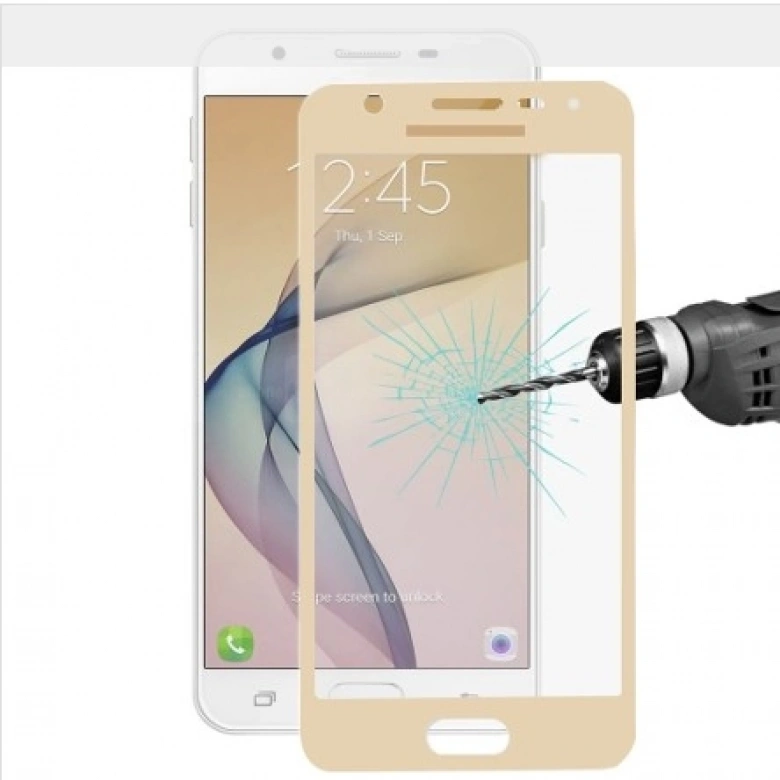SM Galaxy J5 Prime İçin Tempered Full Kaplama Kırılmaz Cam Ekran Koruyucu