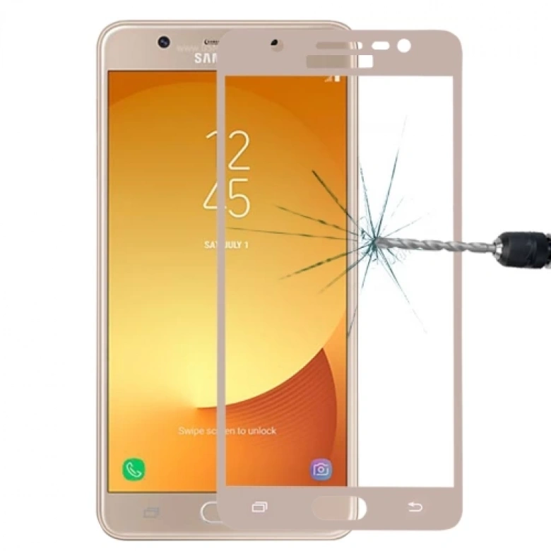 SM Galaxy J7 Max İçin Full Kaplama Kırılmaz Cam Ekran Koruyucu