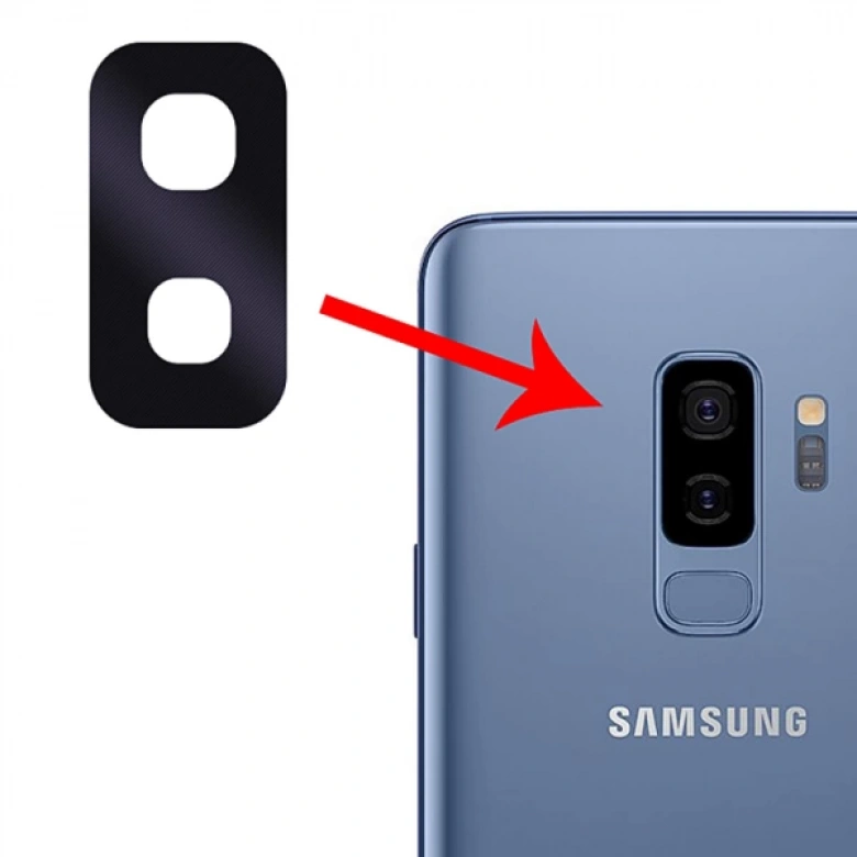SM Galaxy S9+ Plus İçin Kamera Lens Kapak Cam