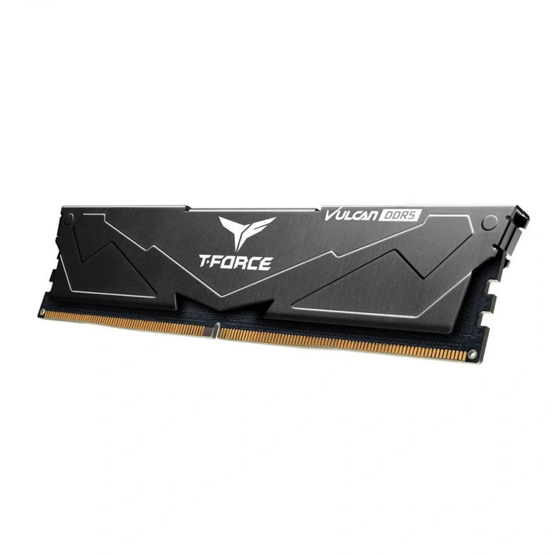 Team T-Force Vulcan Black 16GB 1x16GB 6000Mhz DDR5 CL38 Gaming Ram (FLBD516G6000HC38J01)