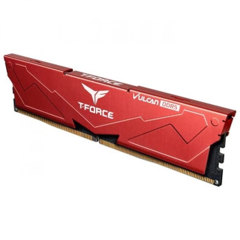Team T-Force Vulcan Red 32GB (2x16GB) 5600Mhz CL36 DDR5 Gaming Ram (FLRD532G5600HC36BDC01)
