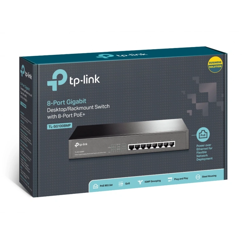 TP-LINK TL-SG1008MP 8PORT 10/100/1000 YÖNETİLEMEZ POE SWITCH