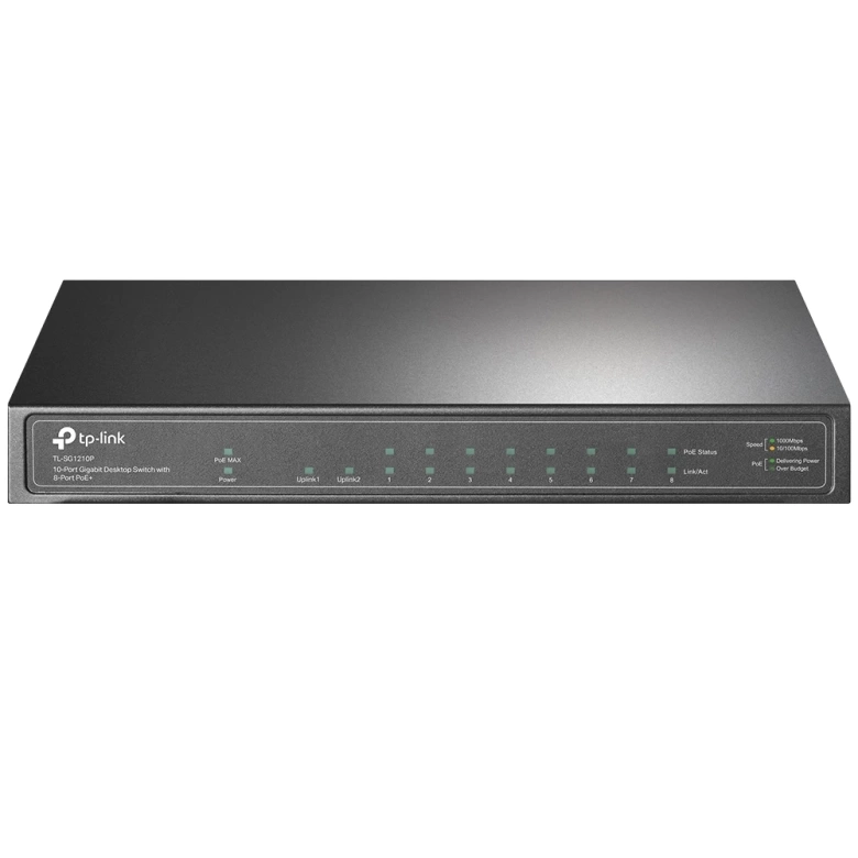 TP-LINK TL-SG1210P 10PORT 10/100/1000 YÖNETİLEMEZ POE SWITCH