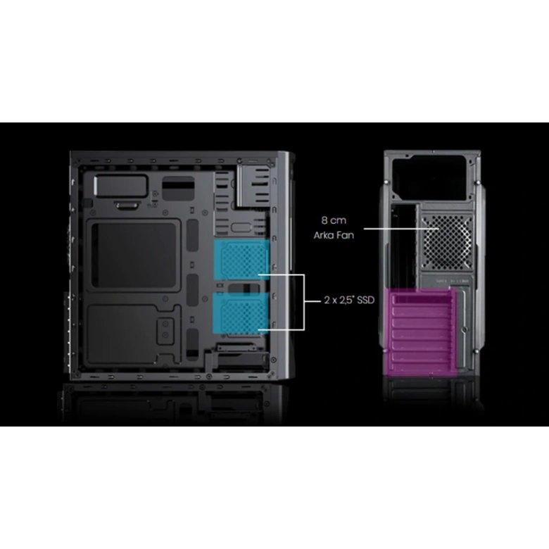 VENTO VS115F 350W MIDI TOWER ATX KASA