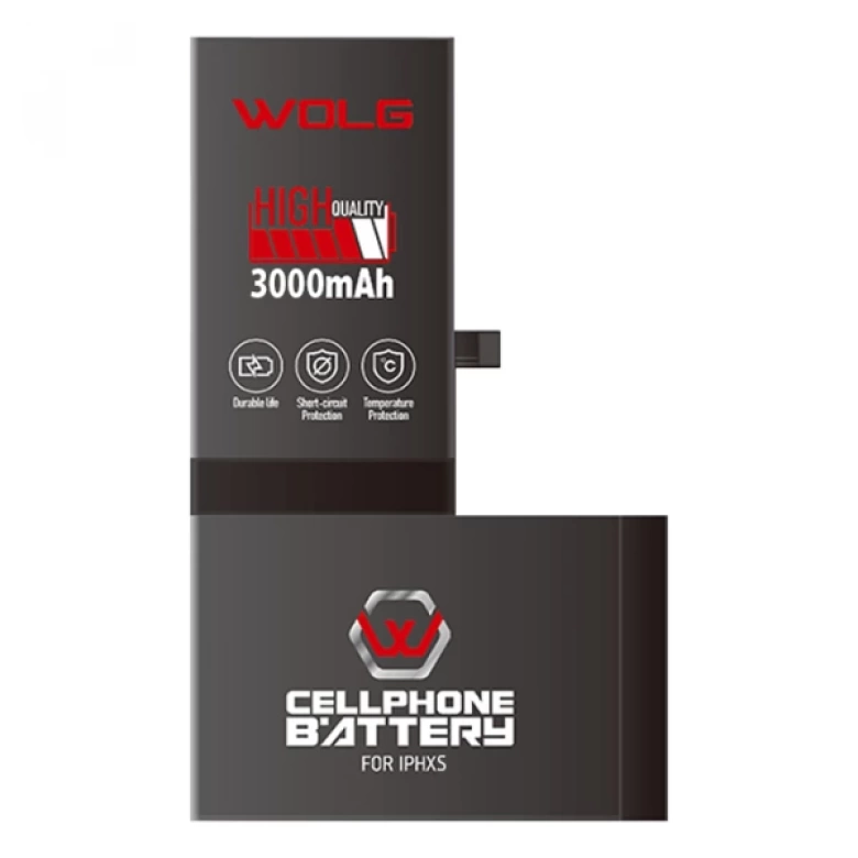 WOLG iPhone XS 3000 mAh Yüksek Kapasiteli Pil Batarya