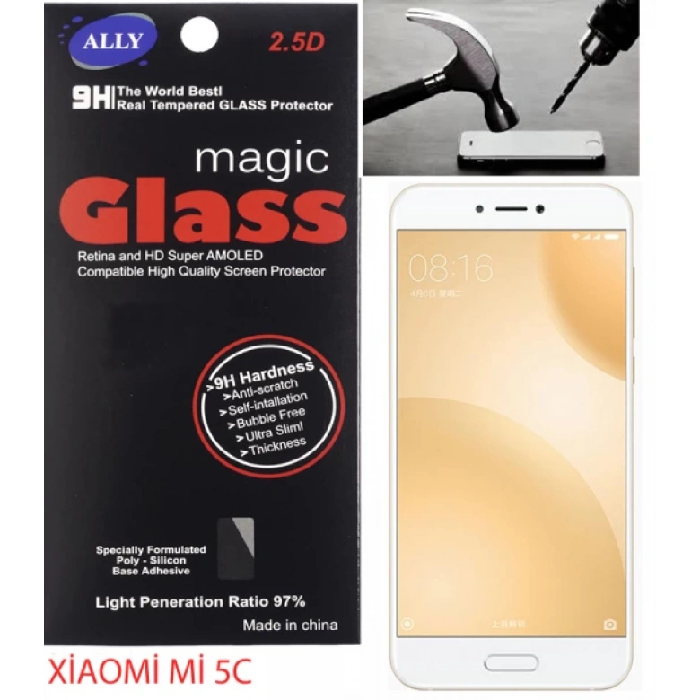 Xiaomi Mi 5c Kırılmaz Cam Ekran Koruyucu