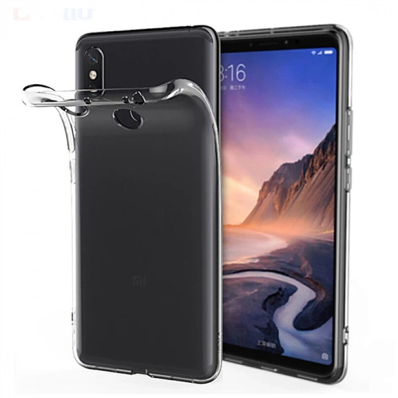 Xiaomi Mi Max 3 Ultra Slim Şeffaf Soft Silikon Kılıf