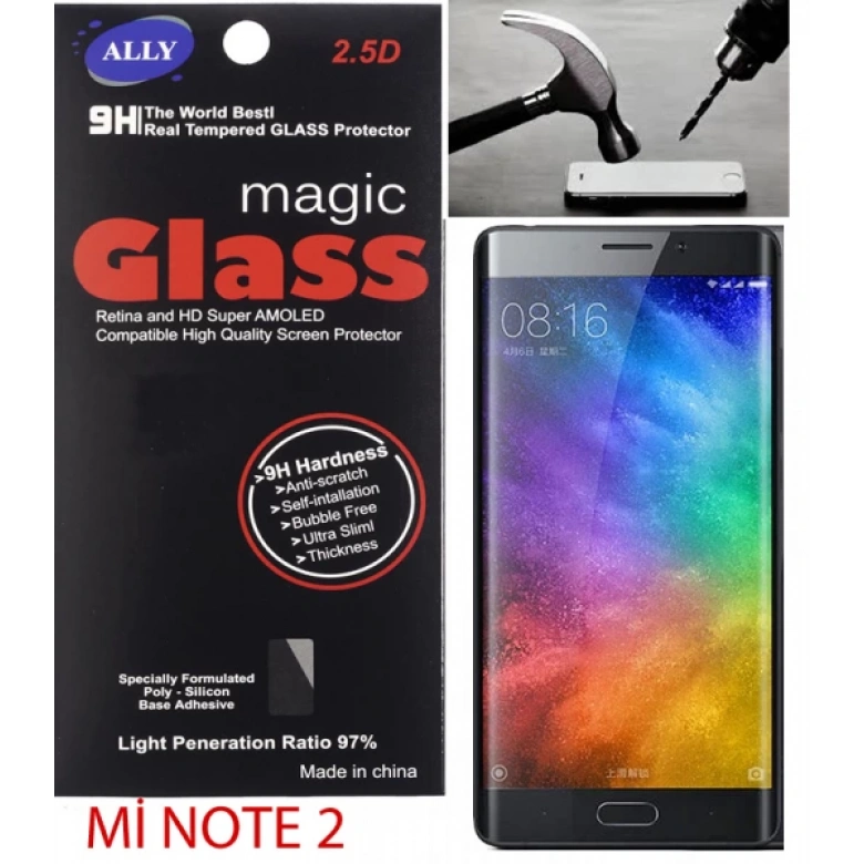 Xiaomi Mi Note 2 Tempered Kırılmaz Cam Ekran Koruyucu