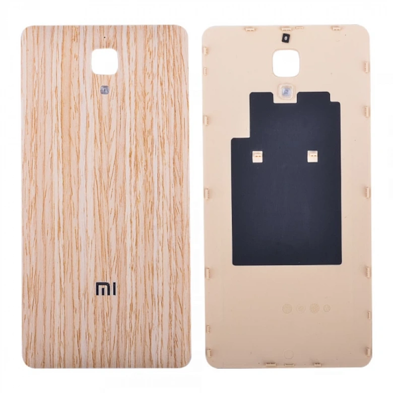 Xiaomi Mi4 Arka Pil Batarya Kapağı Ahşap Görünümlü
