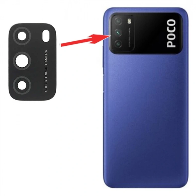 Xiaomi Poco M3 Kamera Lens Camı