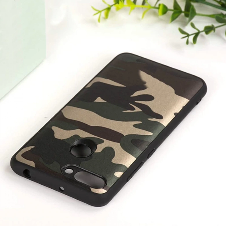 Xiaomi Redmi 5+ Plus Kamuflaj Darbe Emici Silikon Kılıf