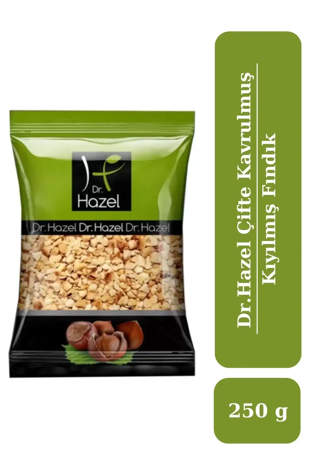 Drhazel Çifte Kavrulmuş Kıyılmış Fındık 250 g x 8 Paket