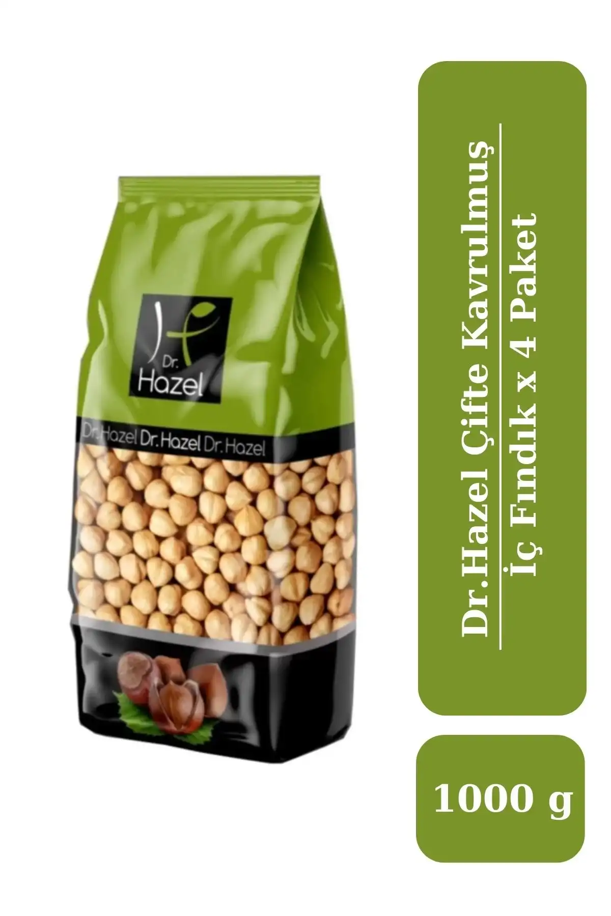 Drhazel Çifte Kavrulmuş Iç Fındık 1000 G x 4 Paket