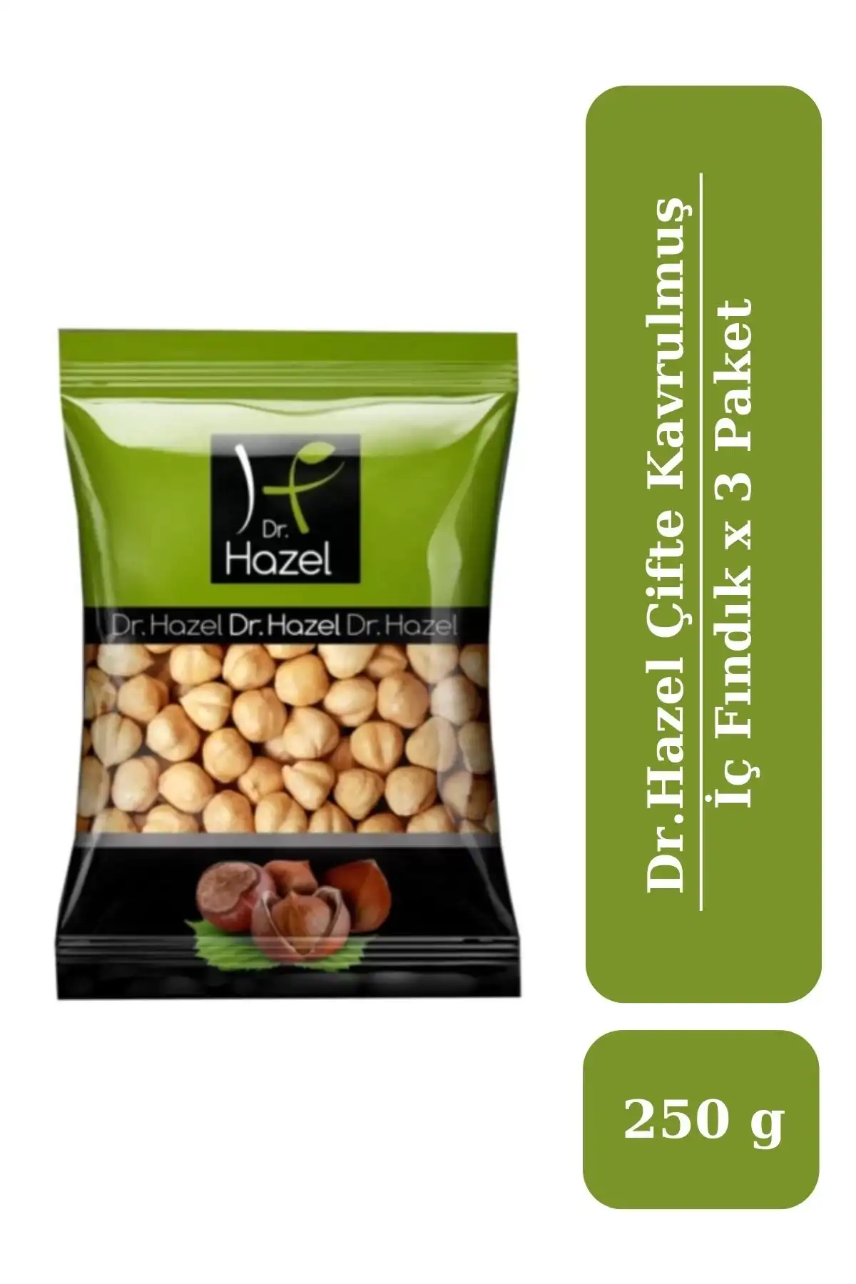 Drhazel Çifte Kavrulmuş Iç Fındık 250 g x 3 Paket