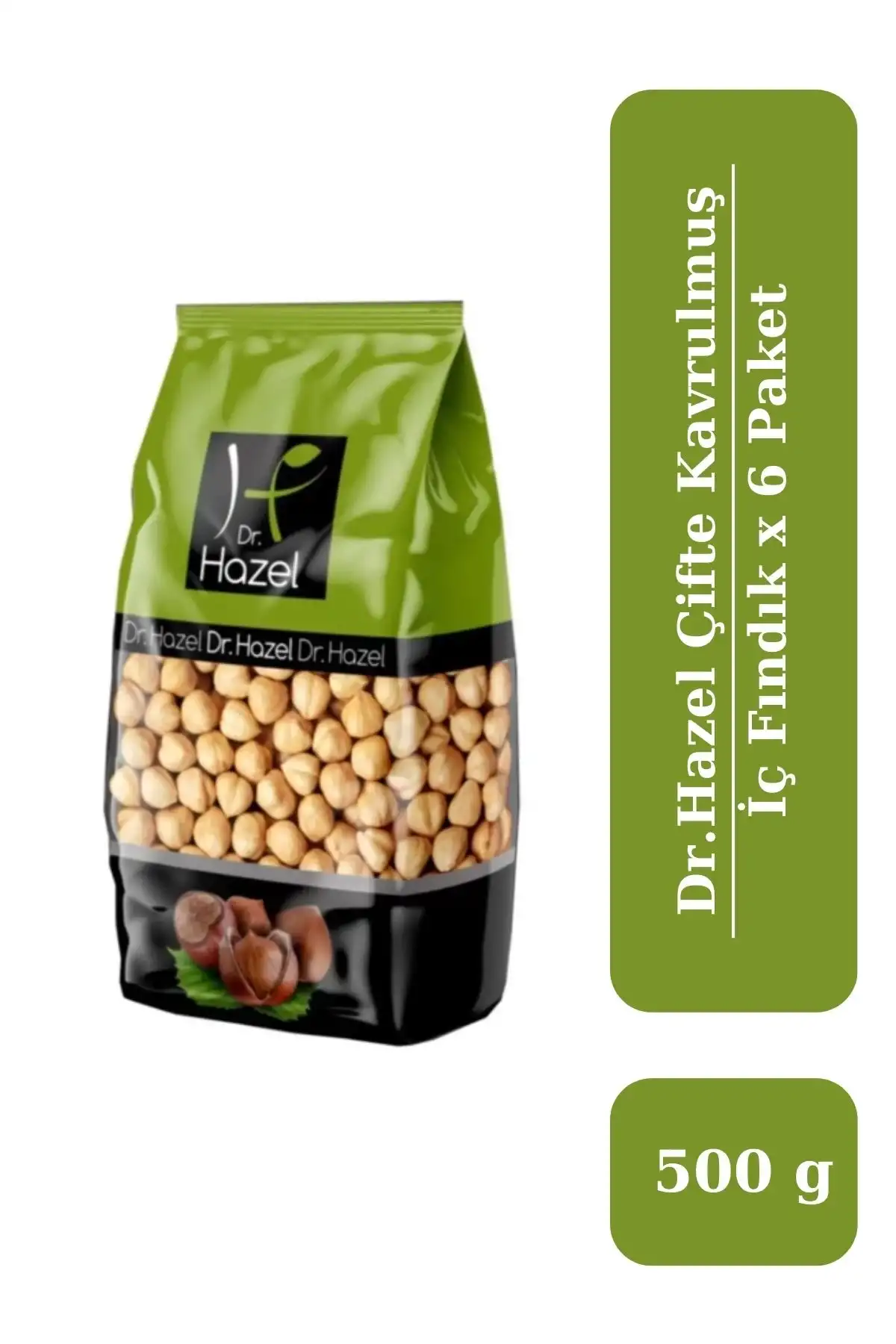 Drhazel Çifte Kavrulmuş İç Fındık 500 G x 6 Paket