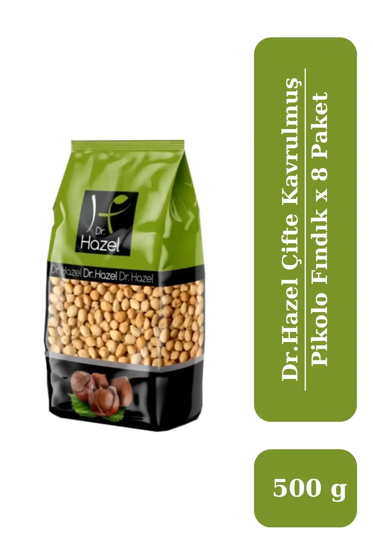 Drhazel Çifte Kavrulmuş Pikola Fındık 500 g x 8 Paket