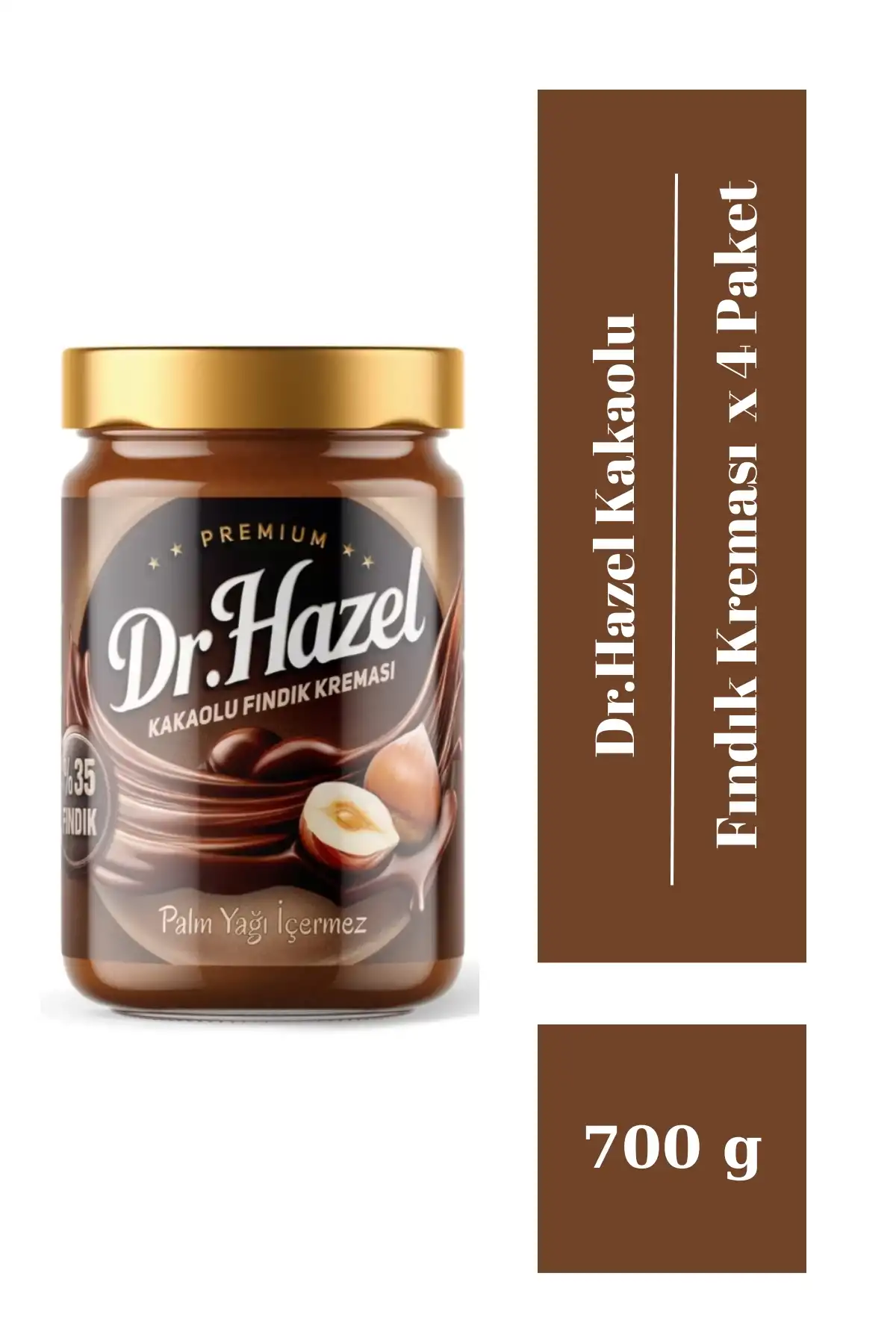 Drhazel Kakaolu Fındık Kreması 700 gr x 4 Paket