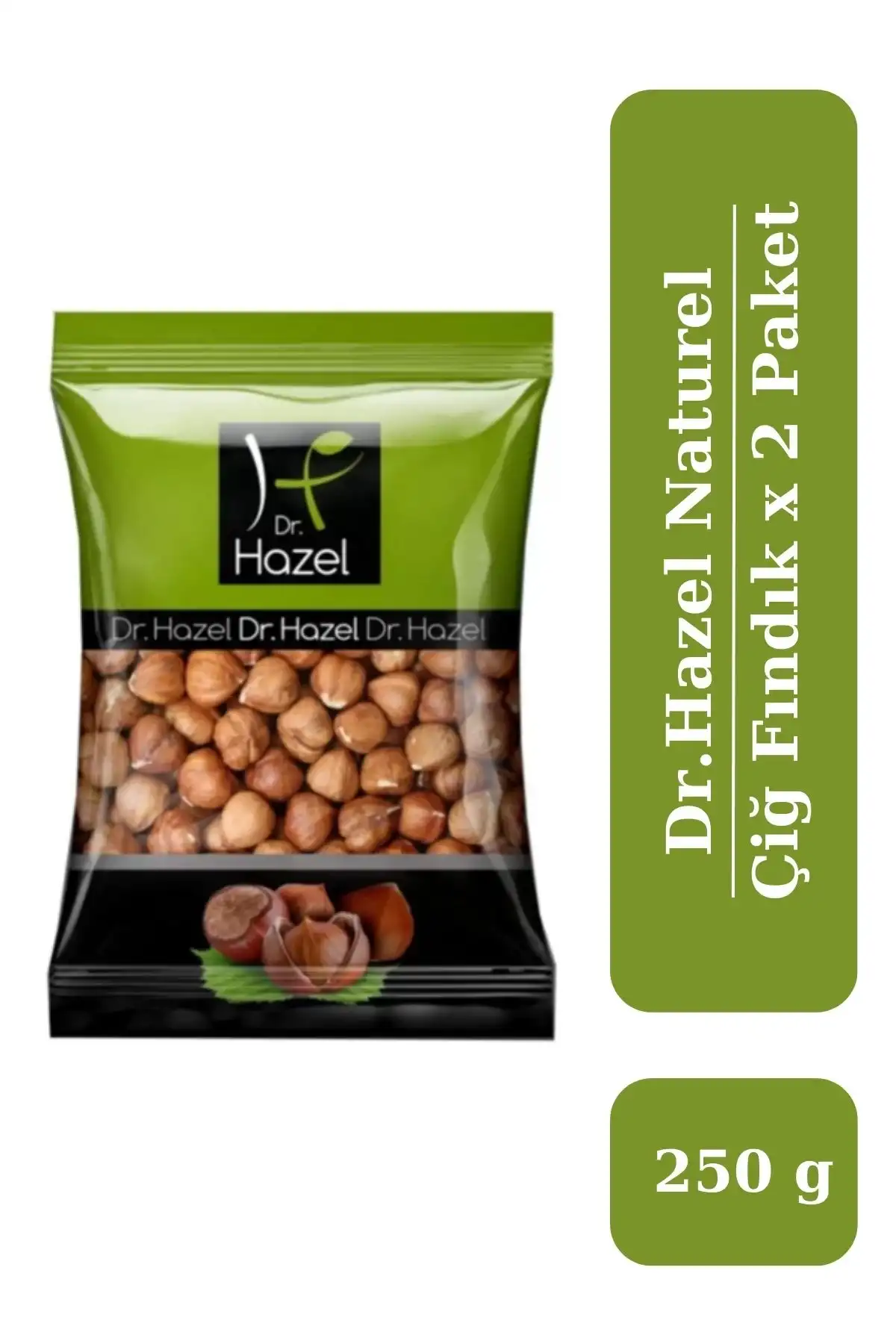 Drhazel Naturel Çiğ Fındık 250 g x 2 Paket